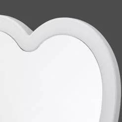 LED Heart-Shaped Table Mirror