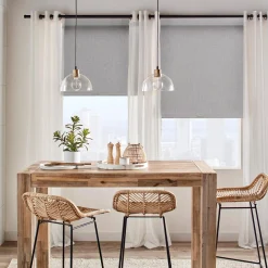 Light Grey Chita Cordless Blackout Roller Shade