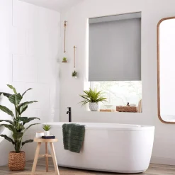 Light Grey Chita Cordless Blackout Roller Shade