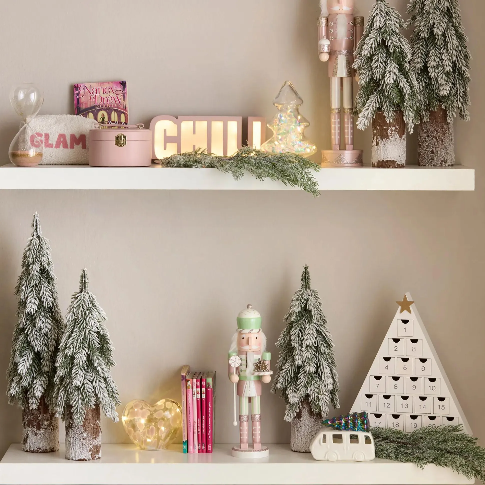 Light Up Ceramic Van With Tree