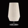 Linen Table Lamp with Metal Base