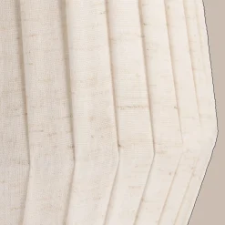 Linen Table Lamp with Metal Base