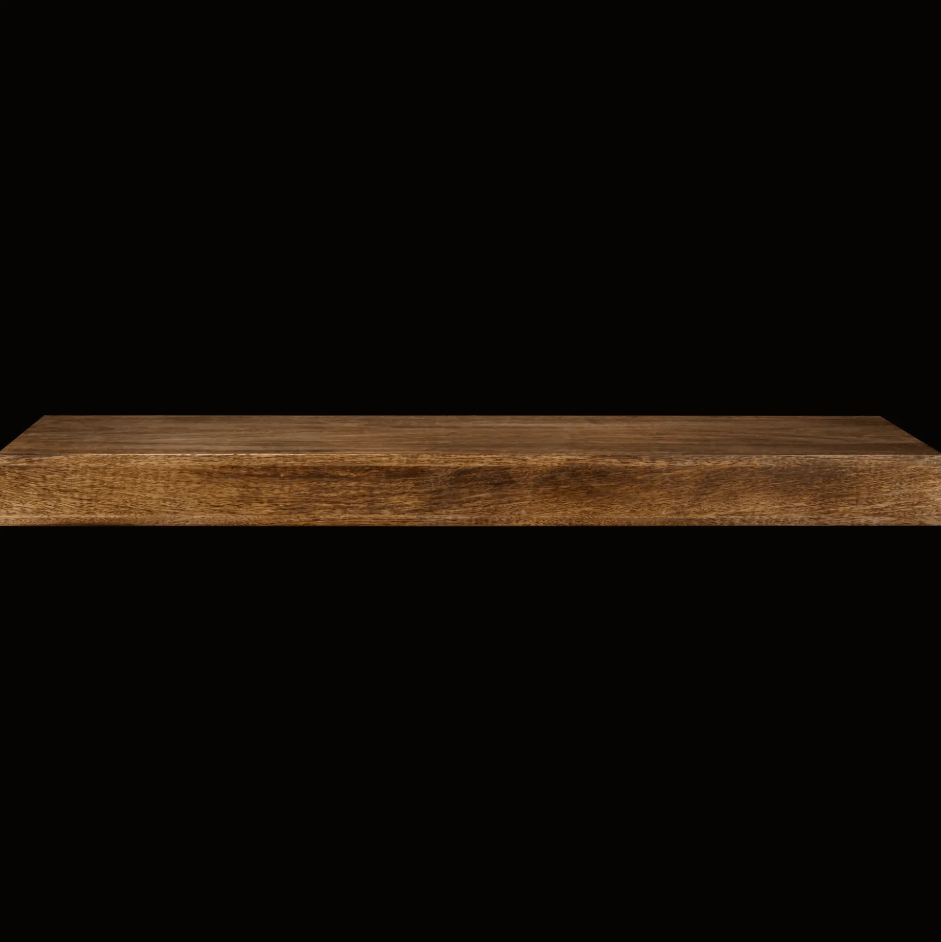 Long Mango Wood Floating Shelf