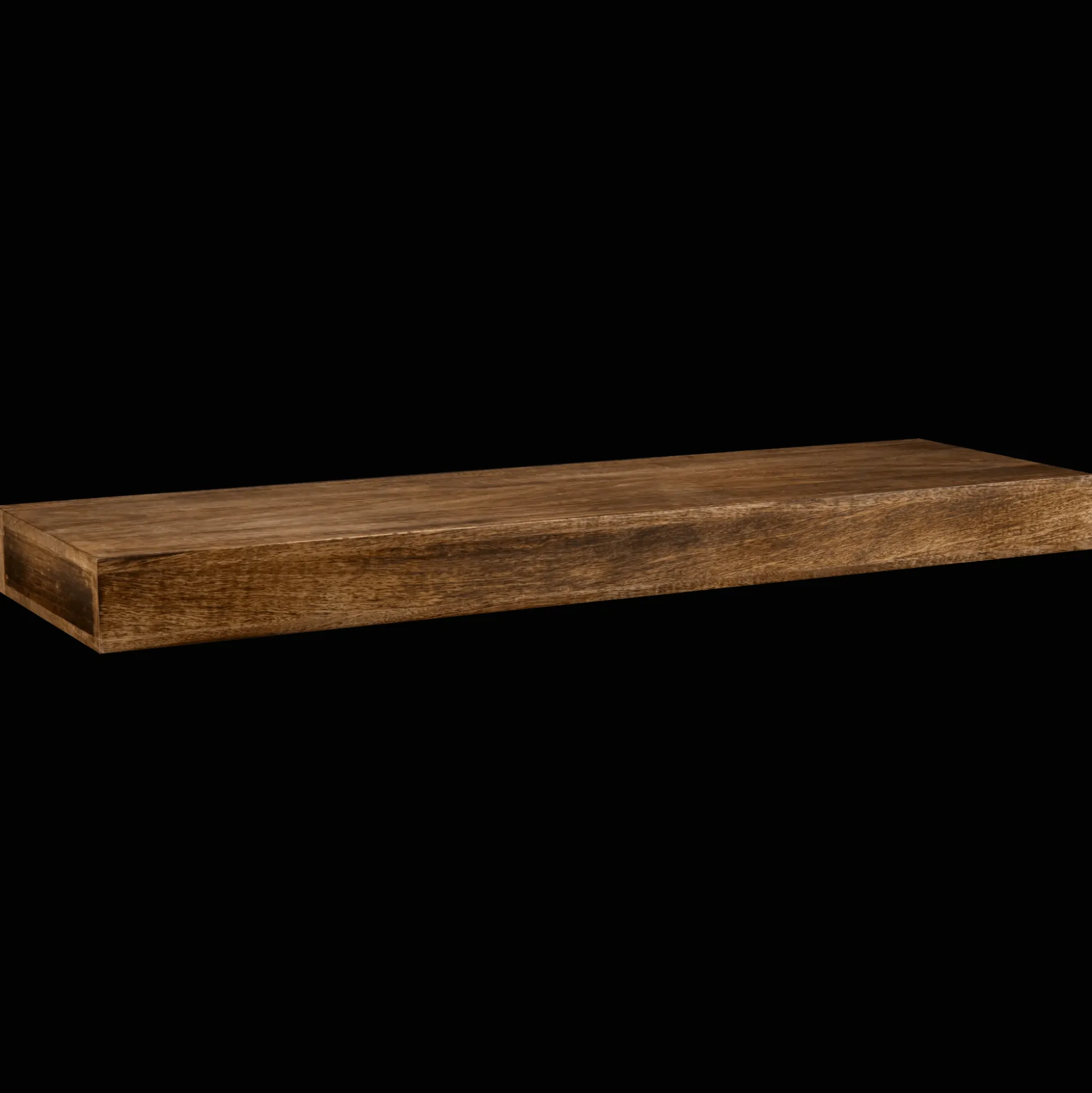 Long Mango Wood Floating Shelf
