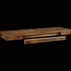 Long Mango Wood Floating Shelf