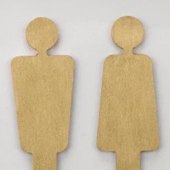 Man & Woman Silhouette Gold Wall Art