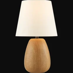 Mango Wood Base Table Lamp
