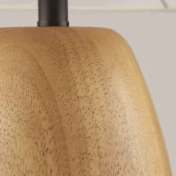 Mango Wood Base Table Lamp
