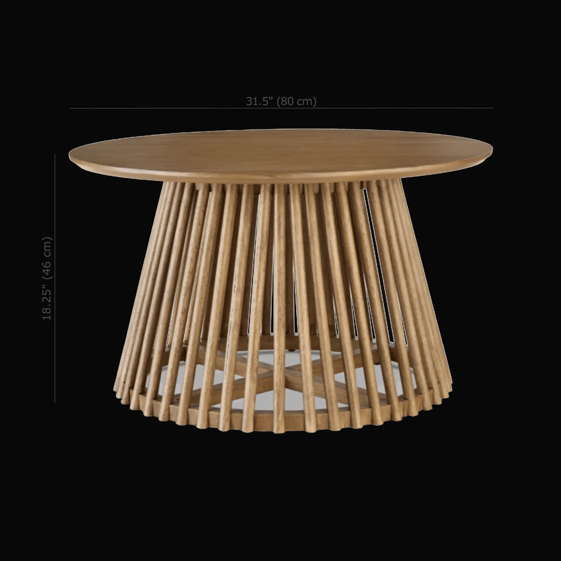 Mango Wood Openwork Coffee Table