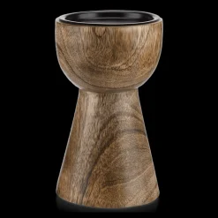 Mango Wood Pillar Candle Holder