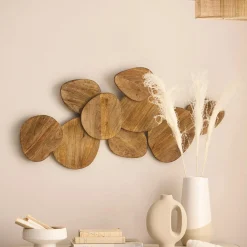 Mango Wood Triangles Wall Decor