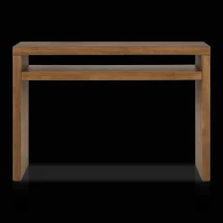 Mango Wood Veneer Console Table