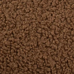 Medium Brown Doodle Boucle Decorative Throw Pillow