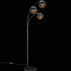 Metal Floor Lamp with 3 Metal Globes