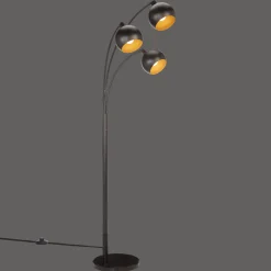 Metal Floor Lamp with 3 Metal Globes