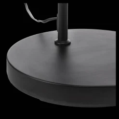 Metal Floor Lamp with Black Shade