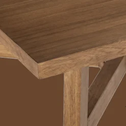 Mid-Century Modern Mango Wood Dining Table