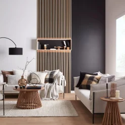 Modern Candle Holder in Black Metal