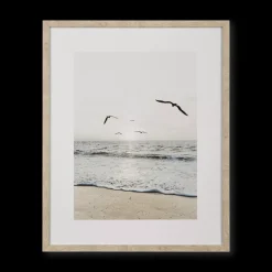 Morning at the Beach Framed Canvas