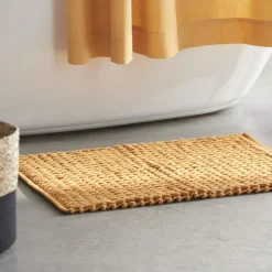 Mustard Braided Bath Mat
