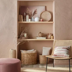 Natural Fiber Oval Storage Basket