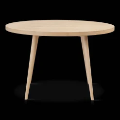 Natural Wood Round Dining Table