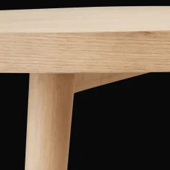 Natural Wood Round Dining Table