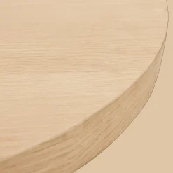Natural Wood Round Dining Table
