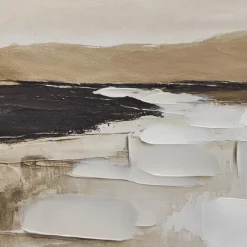 Neutral River Landscape Framed Art