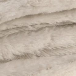 Oatmeal Cougar Faux Fur Throw