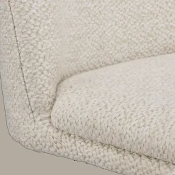 Oatmeal Fabric and Metal Adjustable Bar Stool