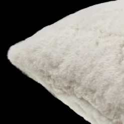 Oatmeal Sheep Faux Fur Throw Pillow