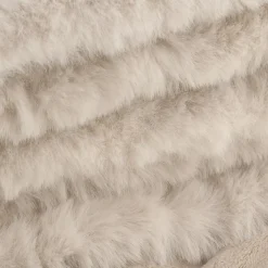 Oatmeal Sheep Faux Fur Throw