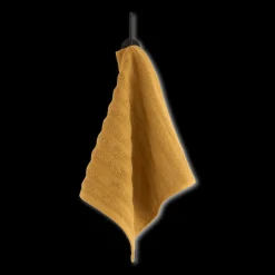 Ochre Ribbed Washcloth