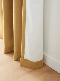 Ochre Taha Rod Pocket Back Tab Blackout Curtain