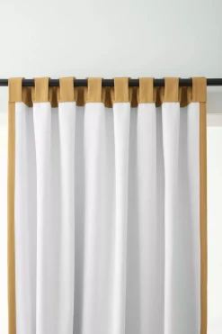 Ochre Taha Rod Pocket Back Tab Blackout Curtain
