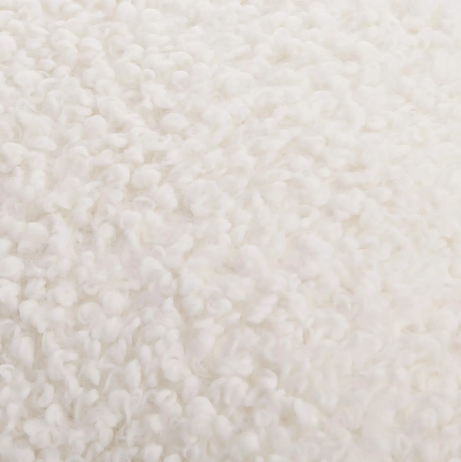 Off White Doodle Boucle Decorative Throw Pillow