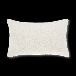 Off White Doodle Boucle Lumbar Throw Pillow