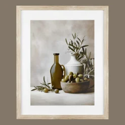 Olives and Vases Framed Art