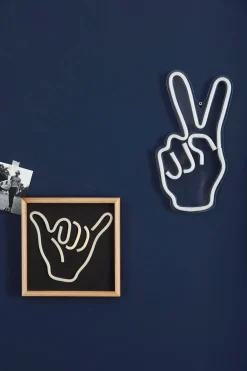 Peace Sign Neon Light Wall Decor