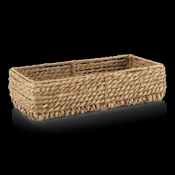 Rectangular Natural Fiber Storage Tray