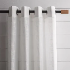 Rectangular Wood Curtain Rod Set - Diameter 13/16 mm