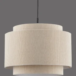 Ribbed Beige Ceiling Lamp