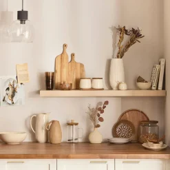 Ribbed Ceramic Table Vase