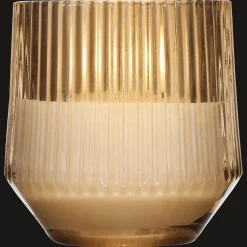 Ribbed Glass LED Candle