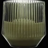 Ribbed Glass LED Candle