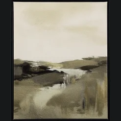 River Landscape Framed Art