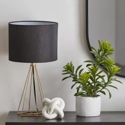 Round Linen Lamp Shade