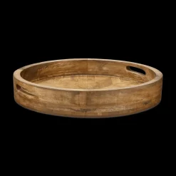 Round Mango Wood Tray