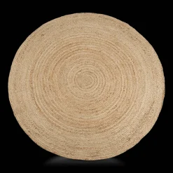 Round Solid Jute Rug